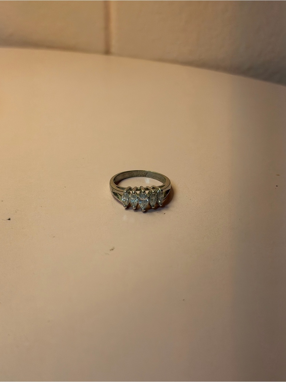 Sterling Silver Marquise-Cut Multi-Stone Ring in Silver